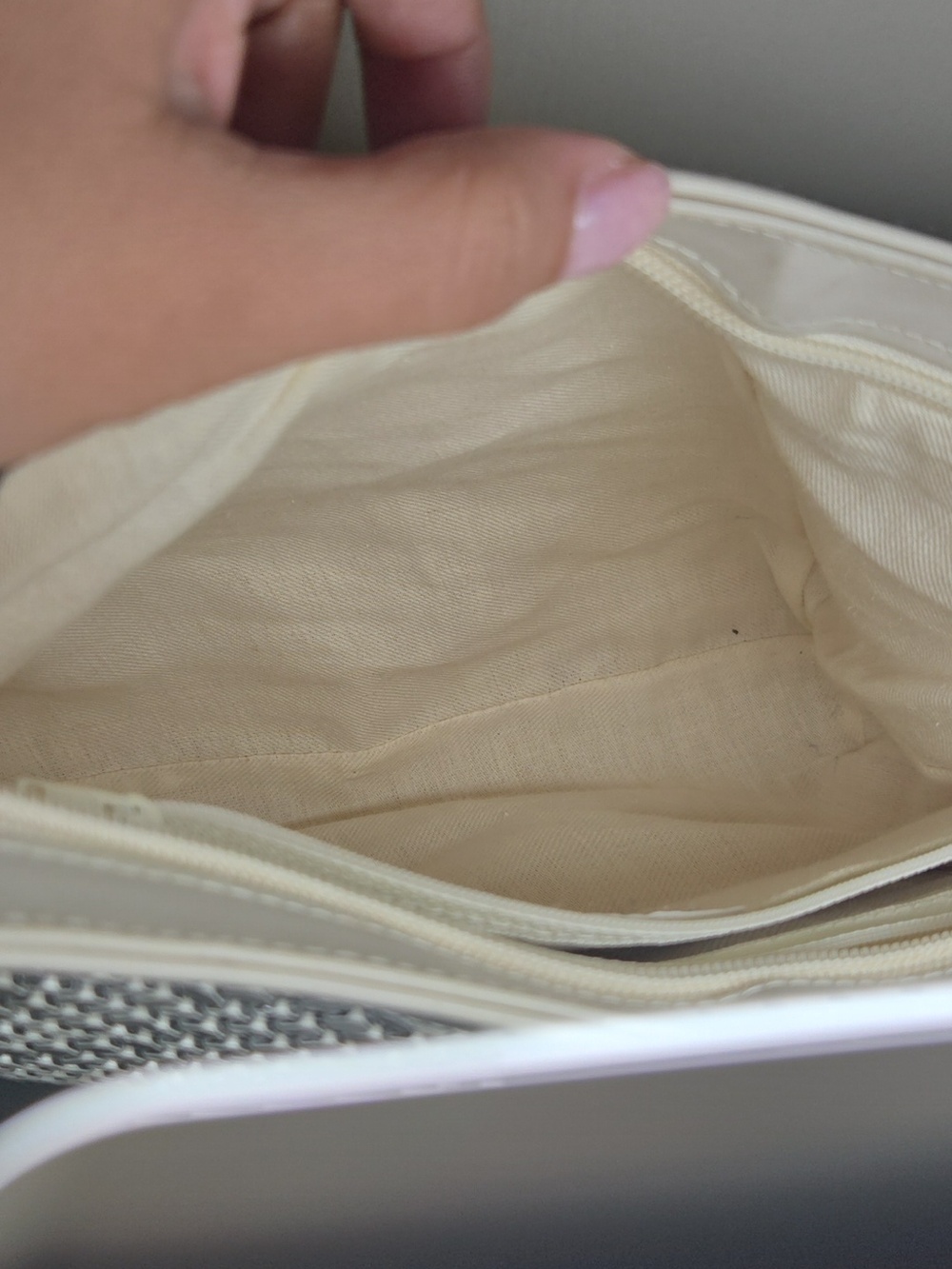 ✨ Vintage La Regale Cream Mesh Shoulder Bag ✨ - Picture 4 of 5